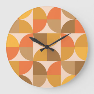 Halve cirkels Oranje en bruin uit de midden van de Grote Klok