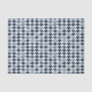 Halve cirkelschaal naadloos patroon tissuepapier