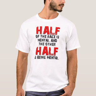 Halve de race dirt bike motocross grappig shirt