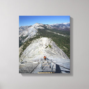 Halve dome die van de Kabels kijkt - Yosemite Canvas Afdruk