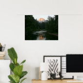 Halve Dome Sunset in Yosemite National Park Poster (Thuiskantoor)
