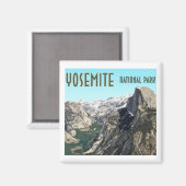 Halve Dome Yosemite National Park  Souvenir Magneet (Voorkant / Achterkant)