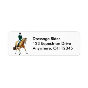 Halve doorvoerlabel voor dressage Horse Etiket