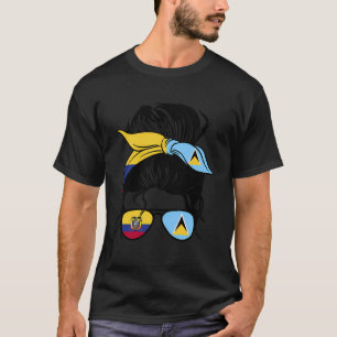 Halve Ecuadoriaanse Halve St Luciaanse Mix Ecuador T-shirt