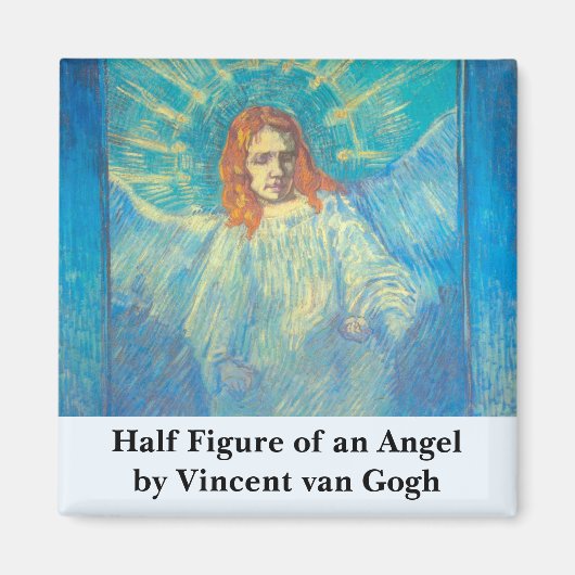 Halve figuur van een engel van Vincent van Gogh Magneet (Voorkant)