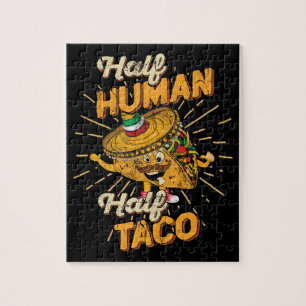 Halve halve maan halve Taco dinsdag Cinco de Mayo Legpuzzel