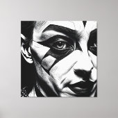 Halve harlekijn canvas afdruk (Voorkant)