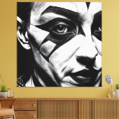 Halve harlekijn canvas afdruk (Insitu (Woonkamer))