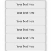 Halve inch tegen 3 inch brede transparante labels (Voorkant)