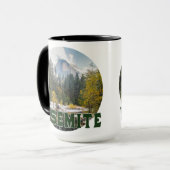 Halve koepel in het najaar, met "Yosemite" tekst M Mok (Voorkant links)