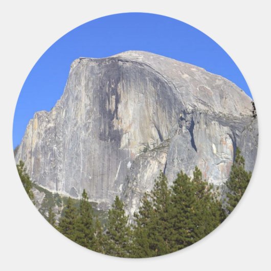 Halve koepel in Yosemite National Park Grote Berg Ronde Sticker (Voorkant)