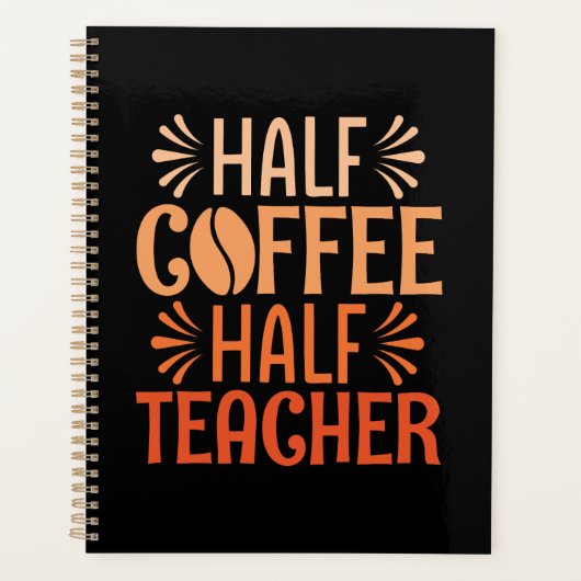 Halve koffie halve leraar planner (Voorkant)