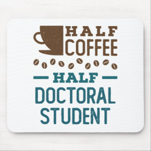 Halve Koffie halve promovendus Afstuderen doctoraa Muismat