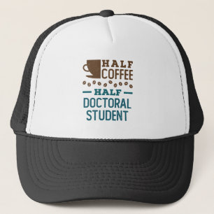 Halve Koffie halve promovendus Afstuderen doctoraa Trucker Pet