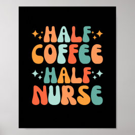  halve koffie poster