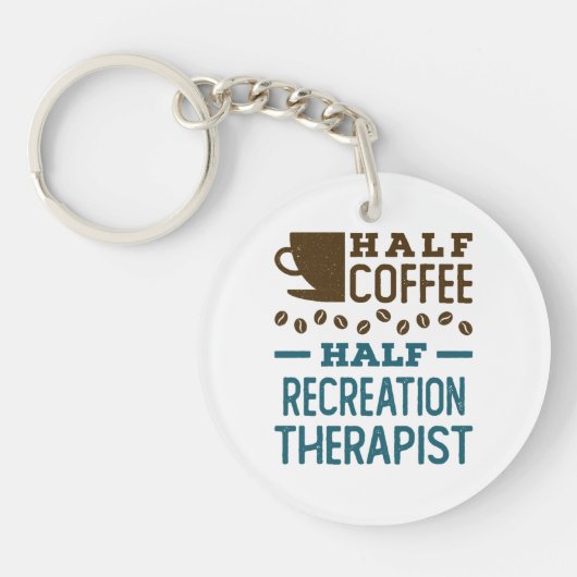 Halve koffie Therapist Sleutelhanger (Voorkant)