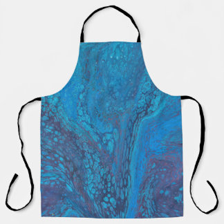 Halve Liefde 2 Abstract Ijsblauwe Schort