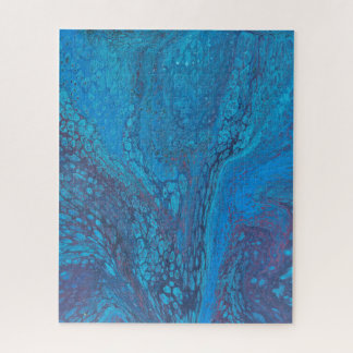 Halve Liefde 2 Abstract Koel Ijsblauw Puzzel