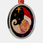 Halve maan Abstracte kunst Metalen Ornament (Rechts)