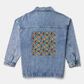 halve maan denim jacket (Achterkant)
