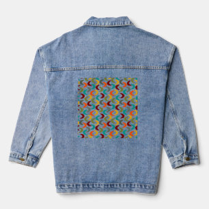 halve maan denim jacket