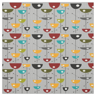 Halve Maan Floral halverwege de eeuw Stof