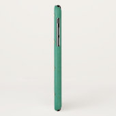  halve maan geel blauwgroen long Case-Mate iPhone case (Achterkant/links)