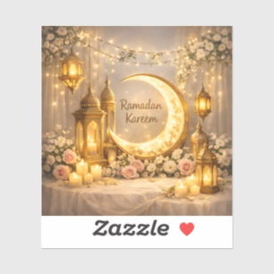 Halve Maan van Licht en Vrede – Ramadancirkel Sticker
