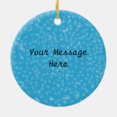 halve maan witte vlek witte sterren keramisch ornament (Achterkant)