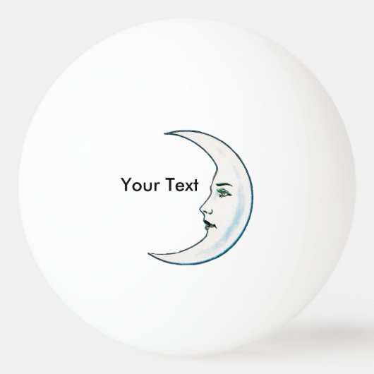  halve maan witte vlek witte sterren pingpongballen (Voorkant)