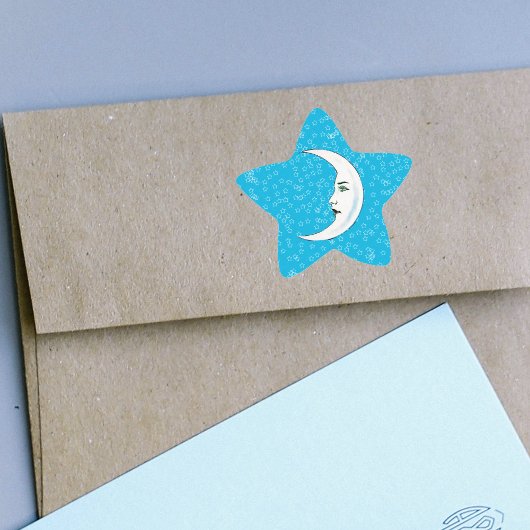  halve maan witte vlek witte sterren ster sticker