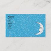  halve maan witte vlek witte sterren visitekaartje (Voorkant)