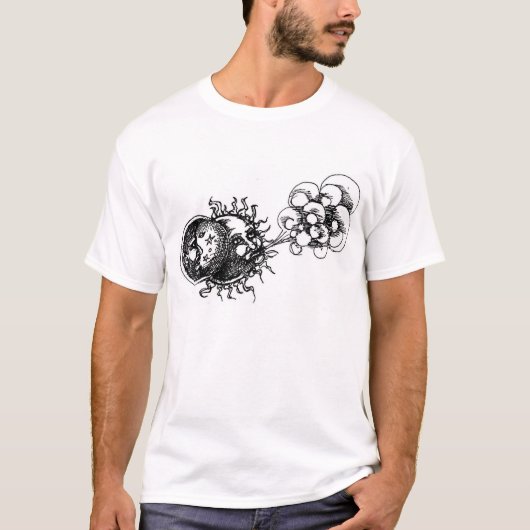 halve maan, zon en wind t-shirt (Voorkant)