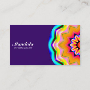 Halve Mandala 01 - Deep Purple 330066 Visitekaartje