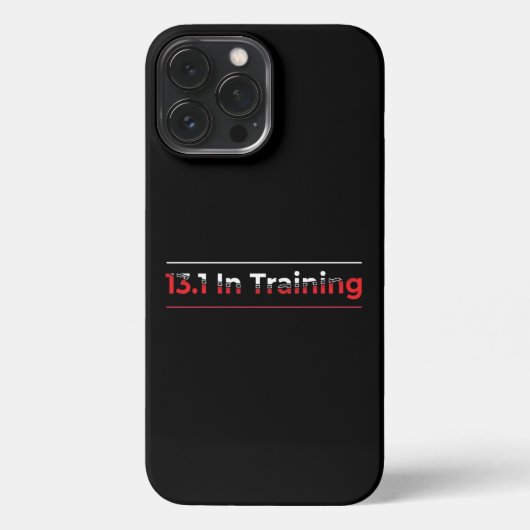 Halve marathon 13.1 in training - Runner iPhone Hoesje (Achterkant)