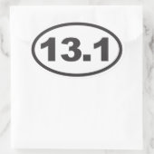 Halve Marathon Ovaal Decal Ovale Sticker (Tas)