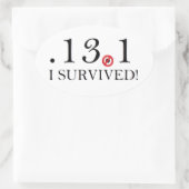 Halve Marathon Spoof Sticker (Tas)