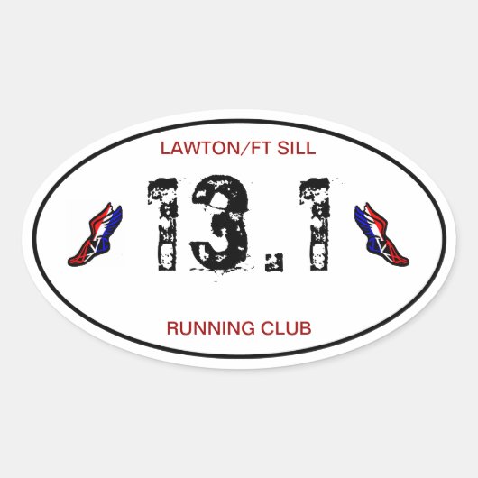 Halve Marathon Sticker (Voorkant)