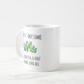 Halve marathonloper met eerste cadeauidee koffiemok (Voorkant links)