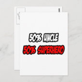 Halve oom... halve superheld briefkaart (Voorkant / Achterkant)