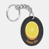Halve Oranje Sleutelhanger (Voorkant Links)