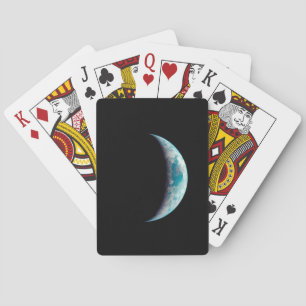 halve planeet aarde wetenschap ruimte universum ge pokerkaarten