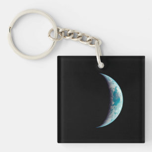 halve planeet aarde wetenschap ruimte universum ge sleutelhanger