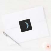 halve planeet aarde wetenschap ruimte universum ge vierkante sticker (Envelop)