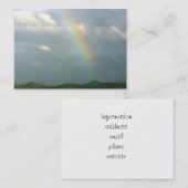Halve regenboog visitekaartje (Voorkant / Achterkant)