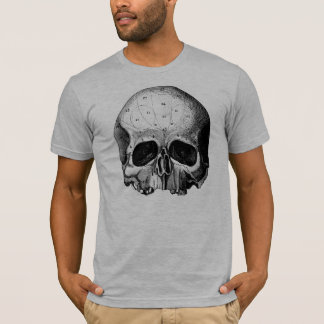 halve schedel t-shirt
