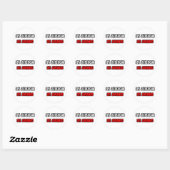 Halve statisticus... Halve superheld Ronde Sticker (Vel)