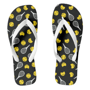 Halve Tennis Balls & Rackets Racket Sport Cool Coo Teenslippers