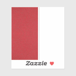 Halve textuur tomatenrood vinyldecal – sticker