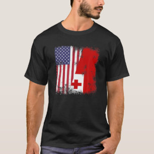 Halve Tongaanse vlag    Tonga Nederland Cadeau T-shirt
